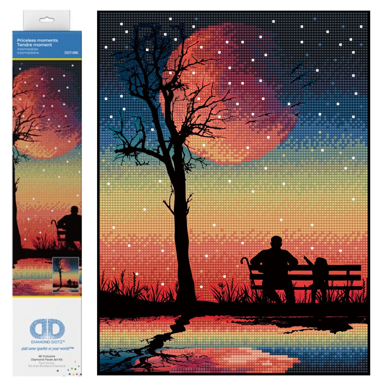 Diamond Dotz Priceless Moments Scenery Diamond Painting Kits for Adults - Diamond Art Kits a Relaxing Creative Craft Kit with Dotz Gems15.8x11.8